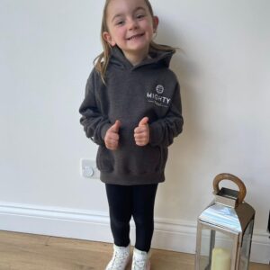 Children's Mighty Hoodie Charcoal Grey